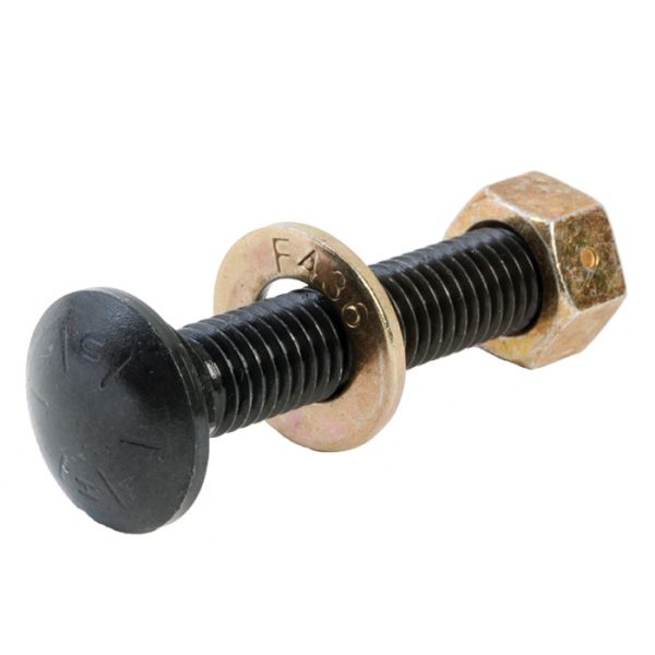 GR8 1/2" × 2-1/2" Carriage Bolt, Lock Nut, Washer